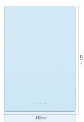 Блокнот Deli 22283LT-BLUE 210х143мм искусст. кожа 96л голубой