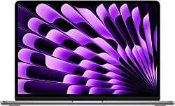 Ноутбук Apple MacBook Air A3113 M3 8 core 16Gb SSD256Gb/10 core GPU 13.6" Liquid Retina (2560x1664) macOS grey space WiFi BT Cam (Z1B6001SE)