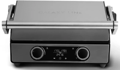 Электрогриль Galaxy Line GL2984 2200Вт серебристый