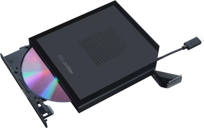 Привод DVD-RW Asus SDRW-08V1M-U/BLK/G/AS черный USB Type-C ultra slim M-Disk внешний RTL