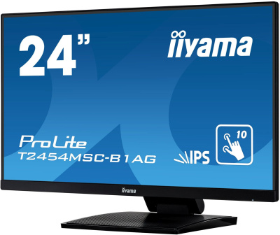 Монитор Iiyama 23.8" ProLite T2454MSC-B1AG черный IPS 4ms 16:9 HDMI M/M матовая HAS 1000:1 250cd 178гр/178гр 1920x1080 60Hz VGA FHD USB Touch 5.5кг
