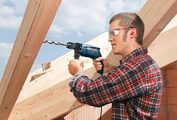 Дрель ударная Bosch GSB 1600 RE 701Вт патрон:быстрозажимной реверс (0601228200)