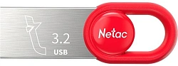 Флеш Диск Netac 32Gb UM2 NT03UM2N-032G-32RE USB3.2 серебристый/красный