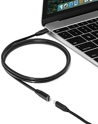 Кабель-удлинитель Premier 5-913 EXT USB Type-C (m) USB Type-C (f) 1м черный (пакет)