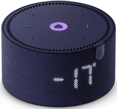 Умная колонка Yandex Станция Мини с часами Алиса синий 10W 1.0 BT 10м (YNDX-00020B)