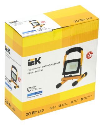 Прожектор уличный IEK СДО светодиодный 20Втчерный (LPDO603-020-65-K02)