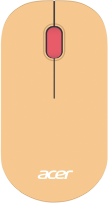 Мышь Acer OMR205 розовый/бежевый оптическая 1200dpi беспров. USB для ноутбука 3but (ZL.MCEEE.02L)