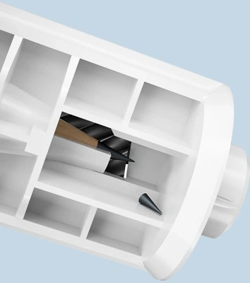 Точилка для карандашей электрическая Deli VA10BLUE пластик синий