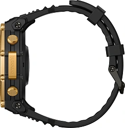 Смарт-часы Amazfit T-rex 3 Pro A2444 48мм 1.5" AMOLED корп.золотистый рем.черный разм.брасл.:22мм (1747223)