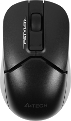 Мышь A4Tech Fstyler FB12 черный оптическая 1200dpi беспров. BT/Radio USB 3but (FB12 BLACK)