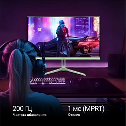 Монитор Digma 23.8" Overdrive 24P410F мятный IPS LED 1ms 16:9 HDMI матовая 300cd 178гр/178гр 1920x1080 200Hz G-Sync FreeSync DP FHD USB 2.8кг