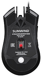 Мышь SunWind SW-M705G черный оптическая 3600dpi USB для ноутбука 6but (1422391)