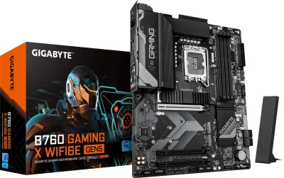 Материнская плата Gigabyte B760 G X WF6E GEN5 Soc-1700 Intel B760 4xDDR5 ATX AC`97 8ch(7.1) 2.5Gg RAID+HDMI+DP