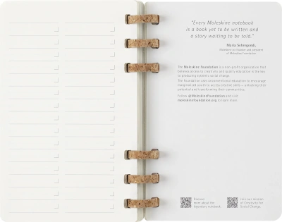 Еженедельник Moleskine ACADEMIC SPIRAL DSSPB12AMWH3 Large 150х210мм 200стр. кремовые страницы спираль черный