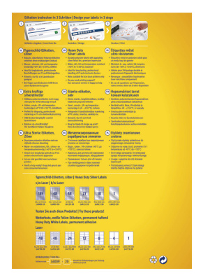 Этикетки Avery Zweckform L6012-20 A4 96x50.8мм 10шт на листе/196г/м2/20л./серебристый матовое самоклей. для лазерной печати