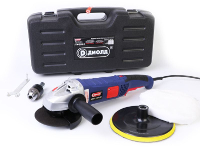 Углошлифовальная машина Диолд МШУ-1,2 П - 02 1200Вт 8000об/мин d=125мм жестк.кейс (10042030)