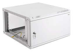 Шкаф коммутационный ЦМО ШРН-Эконом (ШРН-Э-6.350.1) настенный 6U 600x350мм пер.дв.металл 85кг серый 300мм 11кг 180град. 345мм