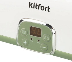 Йогуртница Kitfort KT-2007 20Вт 4б. 200мл упр.:электрон. белый/зеленый