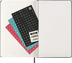Ежедневник Moleskine CLASSIC Large 130х210мм 400стр. синий сапфир