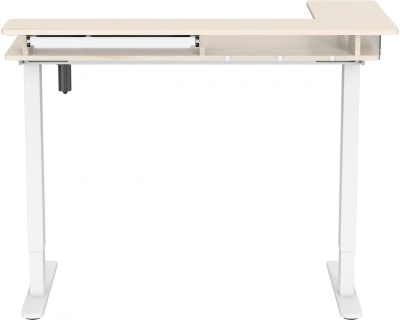Стол для компьютера Cactus CS-EDL-DWT с электроприводом столешница ДСП светлый дуб каркас белый 120x72x60см (CS-EDL-DWT)
