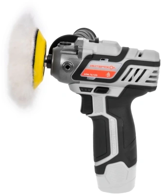 Полировальная машина Интерскол АПМ-76/12Э 8300об/мин рез.шпин.:M8 d=76мм (806.0.0.70)