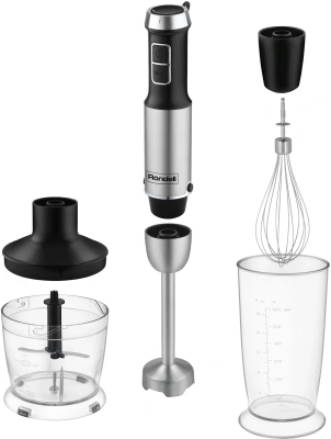 Блендер погружной Rondell RDE-1306 1200Вт черный/серебристый