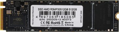 Накопитель SSD AMD PCIe 3.0 x4 512GB R3MP30512G8 Radeon M.2 2280