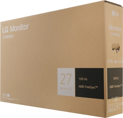 Монитор LG 27" 27MR400-B черный IPS LED 16:9 HDMI матовая 250cd 178гр/178гр 1920x1080 100Hz FreeSync VGA FHD 3.84кг