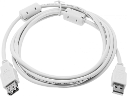 Кабель-удлинитель Ningbo USB A(m) USB A(f) 1.8м (USB2.0-AM/AF-1.8M-MG) феррит.кольца