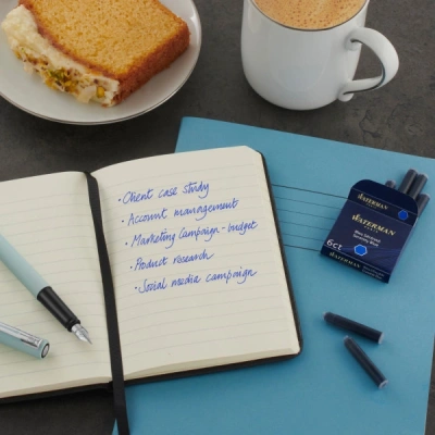 Ручка перьев. Waterman Graduate Allure Pastel Colors (2105222) Baby Blue Lacquer F сталь нержавеющая подар.кор.