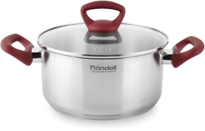 Кастрюля Rondell Heidi RDS-1113 2.8л. d=20см (с крышкой) стальной