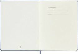 Блокнот Moleskine CLASSIC QP092B42 XLarge 190х250мм 192стр. нелинованный твердая обложка голубая гортензия