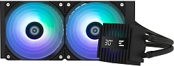 Система водяного охлаждения Zalman Alpha2 A24 ARGB Soc-AM5/AM4/1200/1700/1851 черный 4-pin 29.7dB Al+Cu LCD 320W 2000gr Ret (ALPHA2 A24 BLACK)