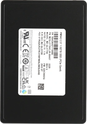 Накопитель SSD Samsung PCIe 4.0 x4 1920GB MZQL21T9HCJR-00A07 PM9A3 2.5" 1 DWPD OEM