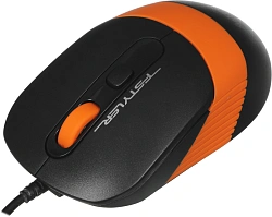 Мышь A4Tech Fstyler FM10 черный/оранжевый оптическая 1600dpi USB 4but (FM10 ORANGE)