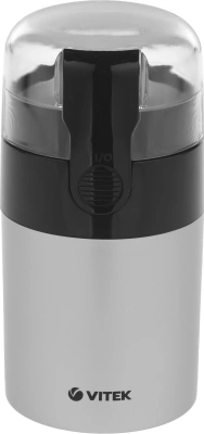 Кофемолка Vitek VT-1540 SR 120Вт сист.помол.:ротац.нож вместим.:40гр серебристый