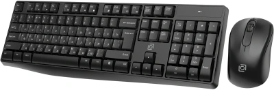 Клавиатура + мышь Оклик S260W клав:черный мышь:черный USB беспроводная Multimedia (2066170)