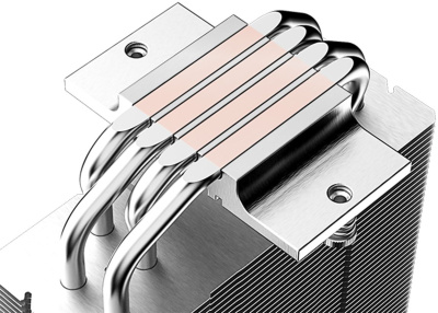 Устройство охлаждения(кулер) ID-Cooling SE-214-XT ARGB Soc-AM5/AM4/1200/1700/1851 белый 4-pin 14-31dB Al+Cu 180W 850gr Ret (SE-214-XT ARGB WHITE)