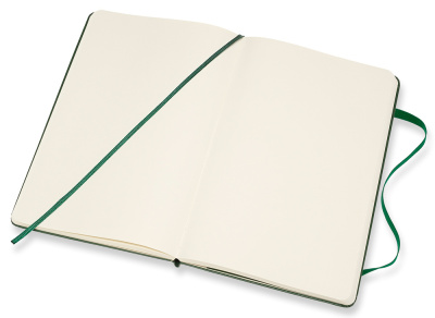 Блокнот Moleskine CLASSIC QP062K15 Large 130х210мм 240стр. нелинованный твердая обложка зеленый