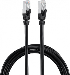 Патч-корд Buro BU-7-3M STP 4 пары cat.7 CCA molded 3м черный RJ-45 (m)-RJ-45 (m)