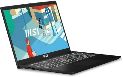 Ноутбук MSI Modern 15 H B13M-096XRU Core i5 13420H 16Gb SSD512Gb Intel Iris Xe graphics 15.6" IPS FHD (1920x1080) FreeDOS black WiFi BT Cam (9S7-15H411-096)