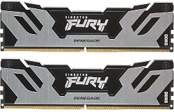 Память DDR5 2x48GB 6000MHz Kingston KF560C32RSK2-96 Fury Renegade Silver RTL Gaming PC5-48000 CL32 DIMM 288-pin 1.35В single rank с радиатором Ret