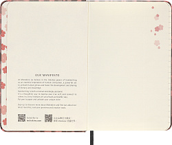 Блокнот Moleskine LIMITED EDITION SAKURA LESU06MM710 Pocket 90x140мм обложка текстиль 176стр. линейка темно-розовый