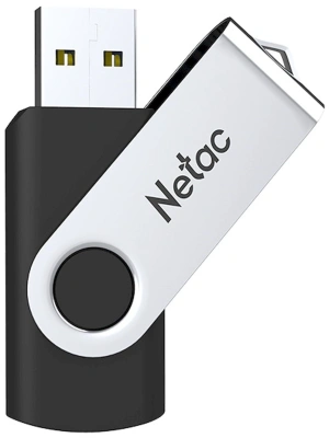 Флеш Диск Netac 16GB U505 NT03U505N-016G-20BK USB2.0 черный/серебристый