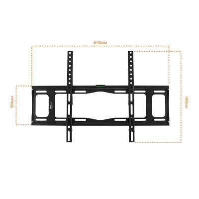 Кронштейн для телевизора Buro FX2S черный 40"-90" макс.55кг настенный фиксированный