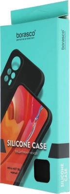 Чехол (клип-кейс) BoraSCO для Infinix Hot 50i Silicone Case черный (73768)
