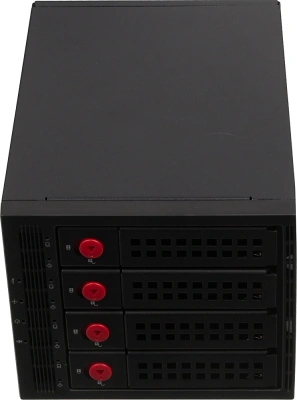 Сменный бокс для HDD/SSD Thermaltake Max 3504 SATA I/II/III/SAS SATA металл черный hotswap 4