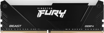 Память DDR4 8GB 3600MHz Kingston KF436C17BB2A/8 Fury Beast RGB RTL Gaming PC4-28800 CL17 DIMM 288-pin 1.35В single rank с радиатором Ret