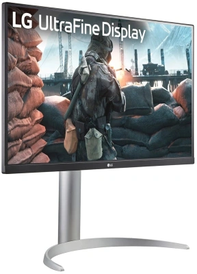 Монитор LG 27" UltraFine 27UP650K-W белый IPS LED 5ms 16:9 HDMI матовая HAS Piv 1200:1 400cd 178гр/178гр 3840x2160 60Hz DP 4K 5.9кг