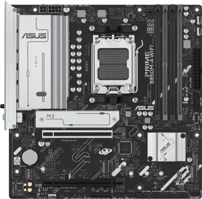 Материнская плата Asus PRIME B850M-A WIFI SocketAM5 AMD B850 4xDDR5 mATX AC`97 8ch(7.1) 2.5Gg RAID+VGA+HDMI+DP